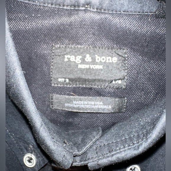 Rag & bone fit 2 casual button down shirt (shortened sleeves) - Picture 3 of 3